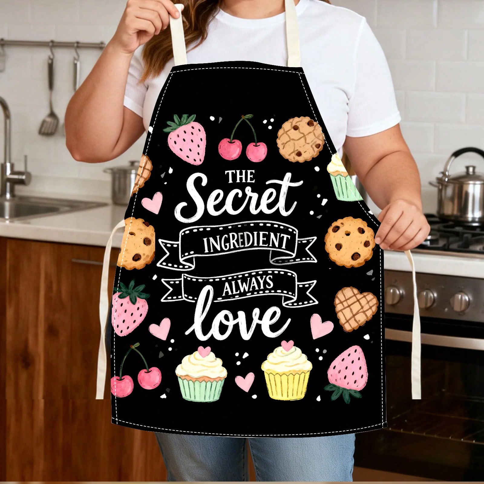 Home Cooking Ideas - Warm Pink And Black Dessert Heart