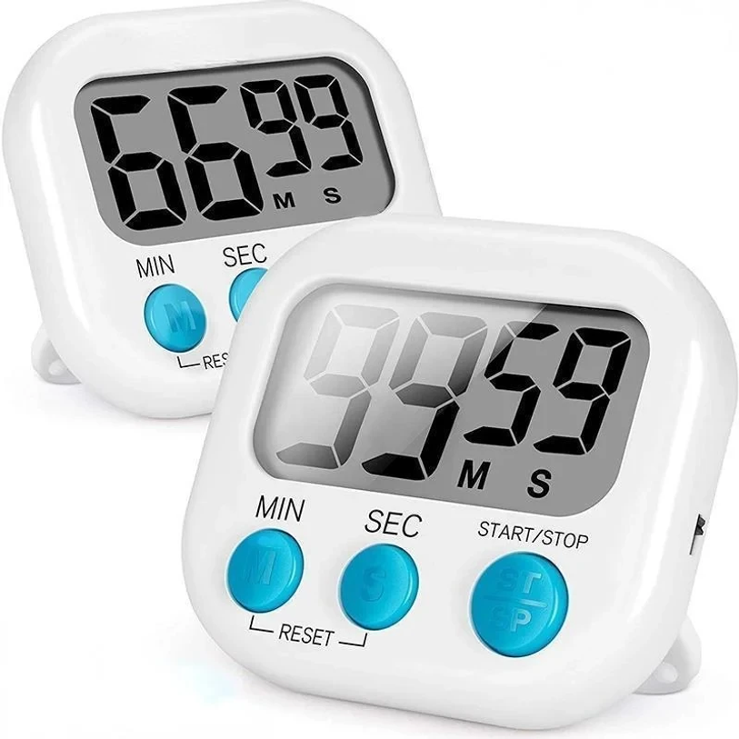 Home Cooking Cookbook - Kitchen Timer Magnetic LCD Digital Countdown