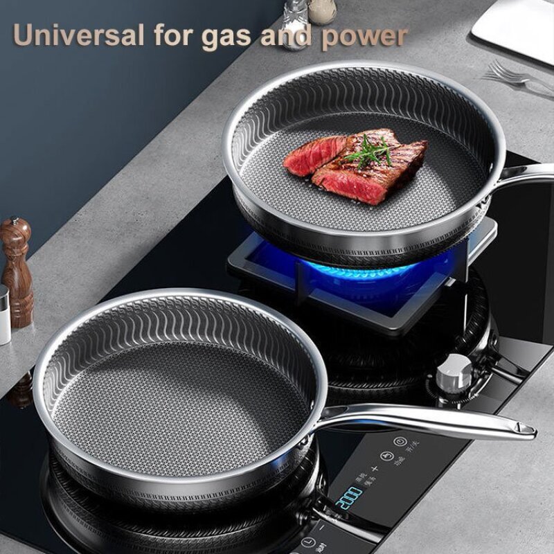 Home Cooking Cookbook - Stainless Steel Non Stick Frying Pan