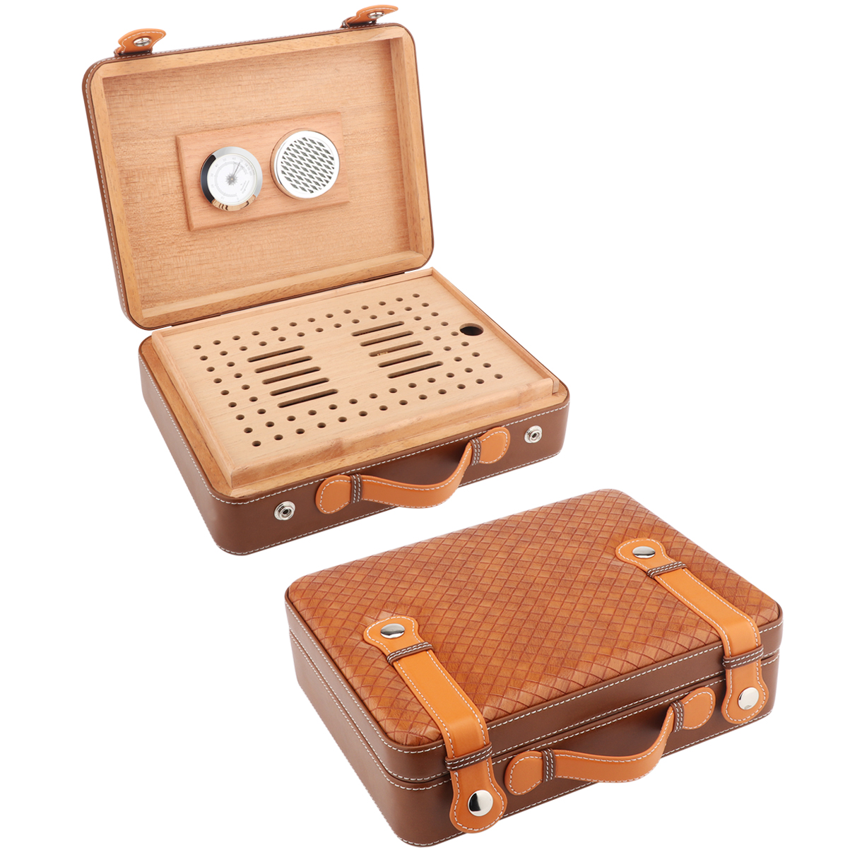 XIFEI Travel Cigar Humidor Box - Smoker Box Wood Chip avaliação e preço