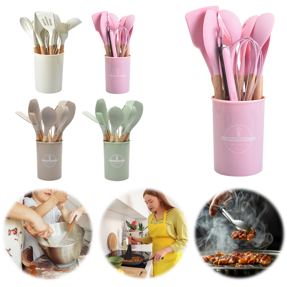 12Pcs Kitchen Utensil Set Heat - Home Cooking Services avaliação e preço