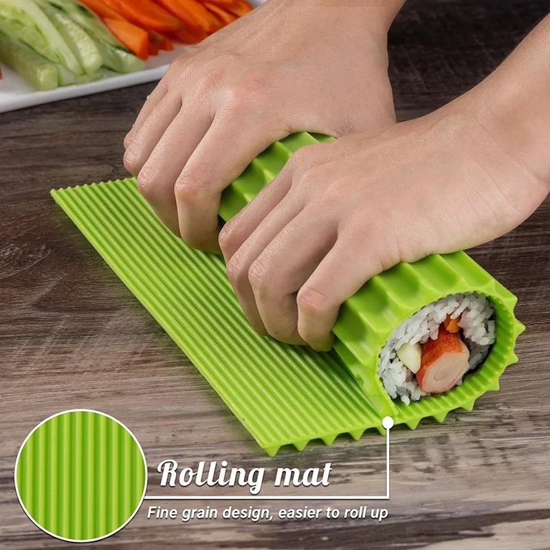 Silicone Hand Roll Sushi Rolli - Sushi Mat Bamboo avaliação e preço