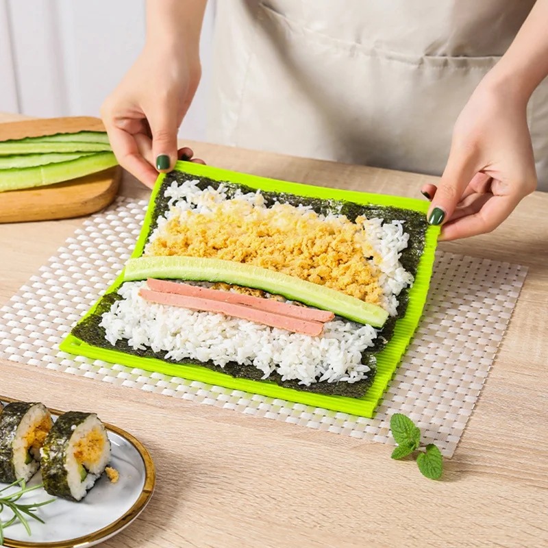 Silicone Hand Roll Sushi Rolli - Sushi Mat Bamboo avaliação e preço