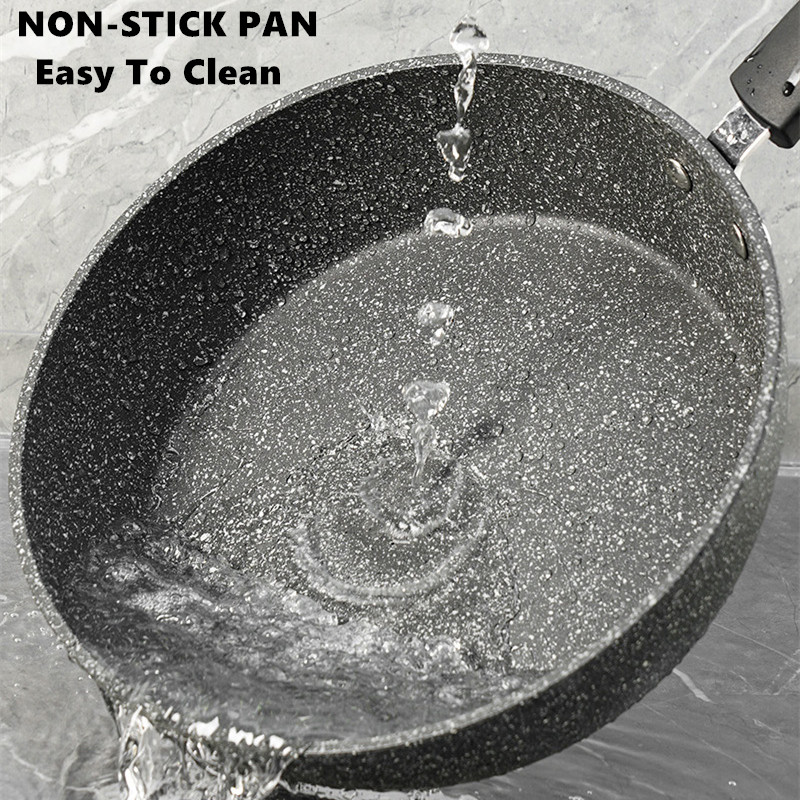 Non-Stick Pan Durable Stone Fr - Home Cooking Cookbook avaliação e preço