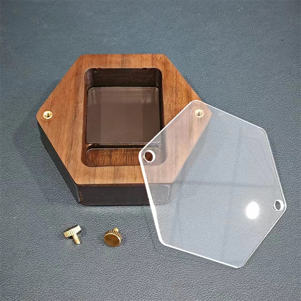 Personality Wooden hexagon Lig - Smoker Box Wood Chip avaliação e preço
