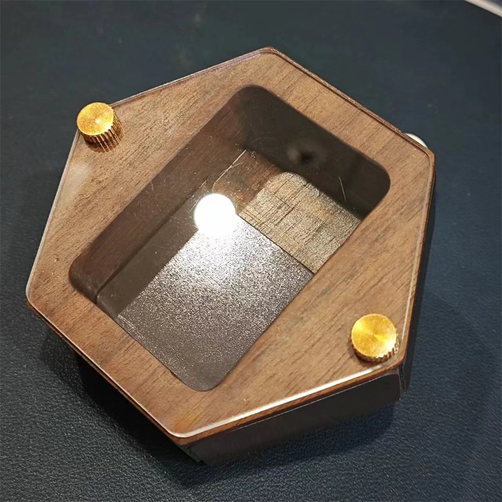 Personality Wooden hexagon Lig - Smoker Box Wood Chip avaliação e preço