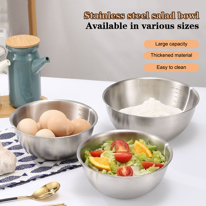 1PC Stainless Steel Bowl Set W - Home Cooking Cookbook avaliação e preço