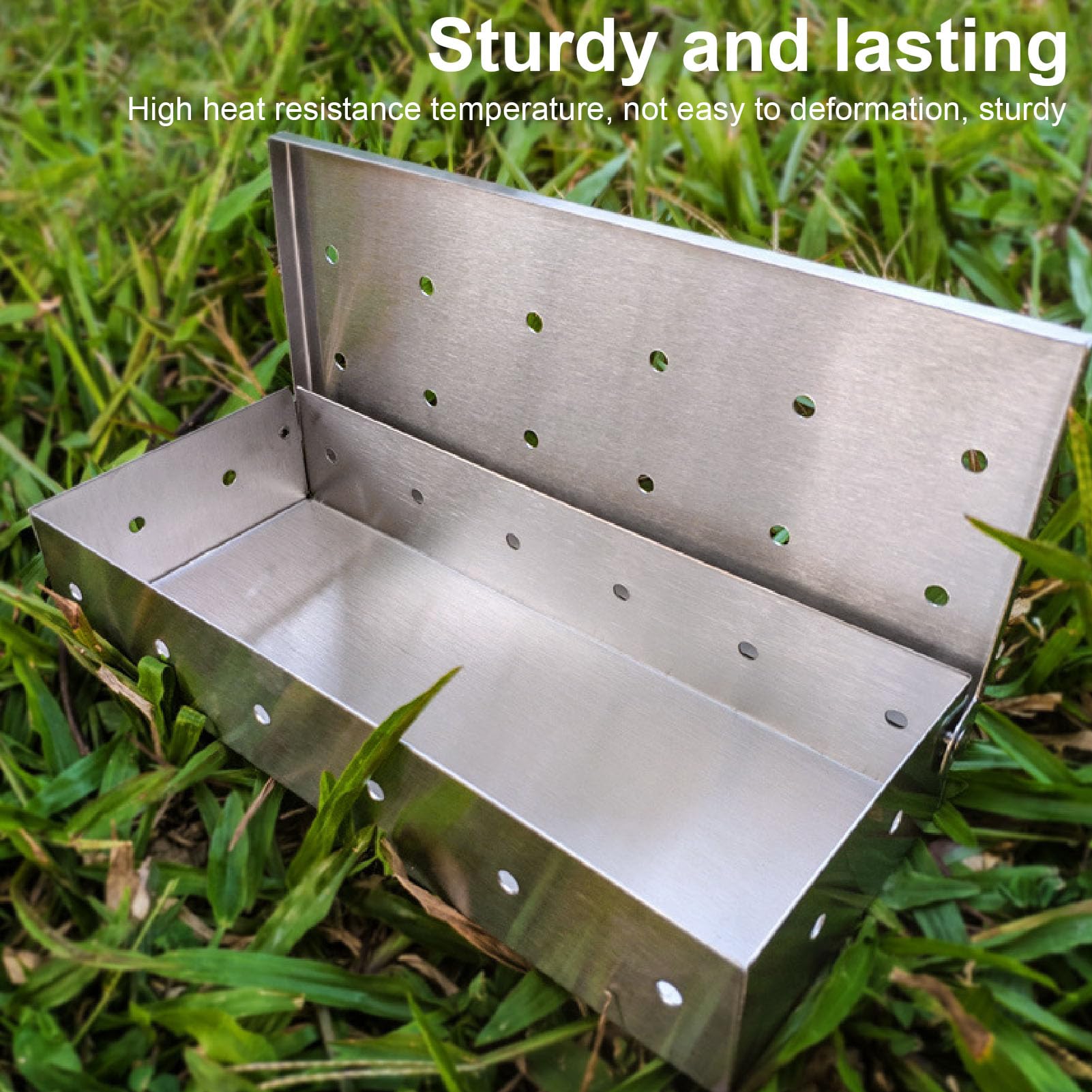 Heavy Duty Stainless Steel Smo - Smoker Box Wood Chip avaliação e preço