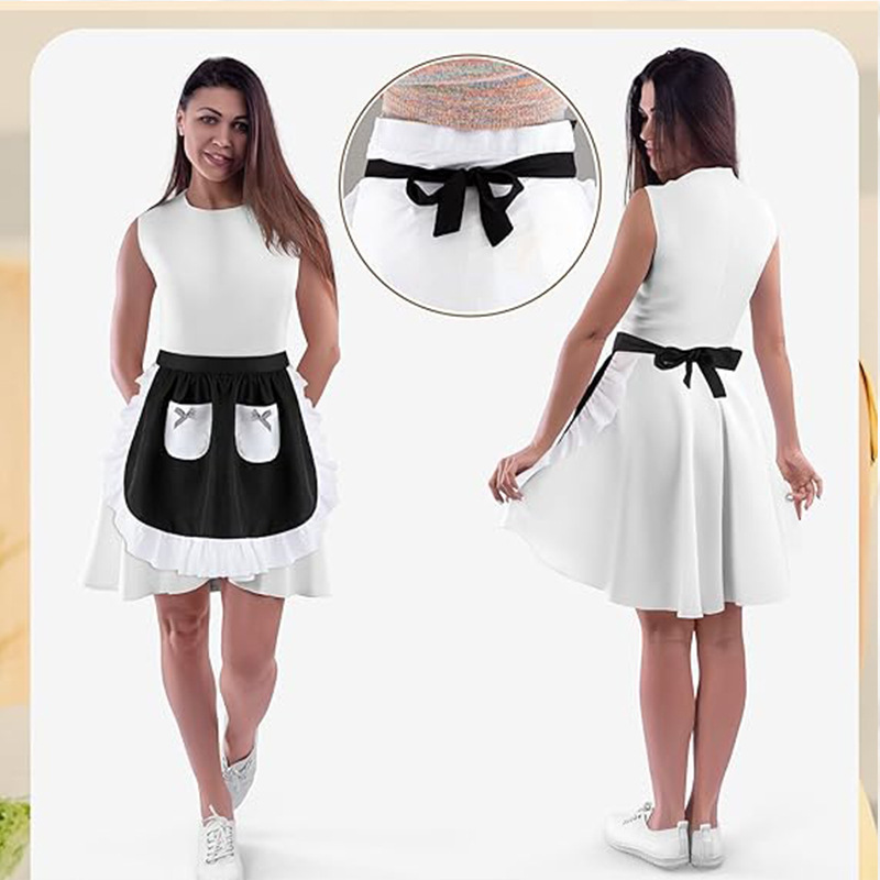 Elegant Lace Short Apron With  - Home Cooking Services avaliação e preço