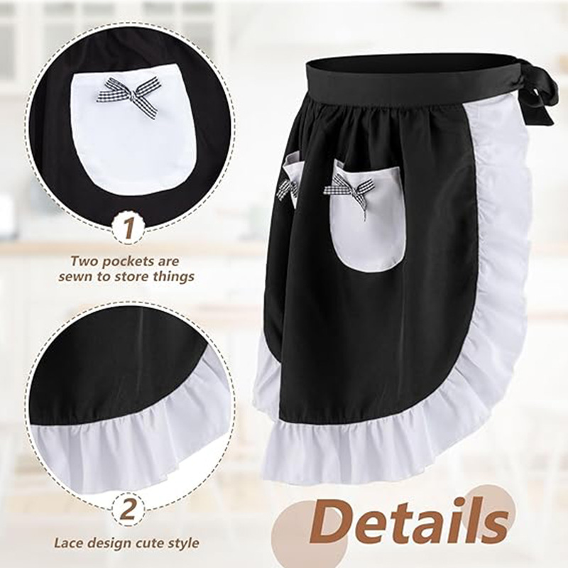 Elegant Lace Short Apron With  - Home Cooking Services avaliação e preço