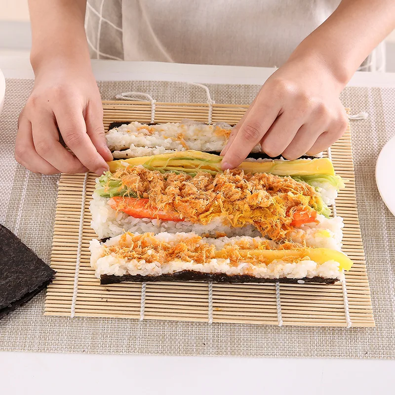 Bamboo Sushi Rolling Mat Non-s - Sushi Mat Bamboo avaliação e preço