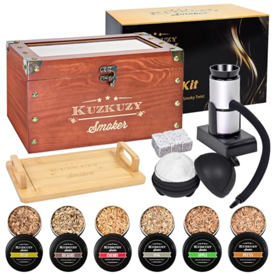 Cocktail Smoker Kit - Whiskey  - Smoker Box Wood Chip avaliação e preço