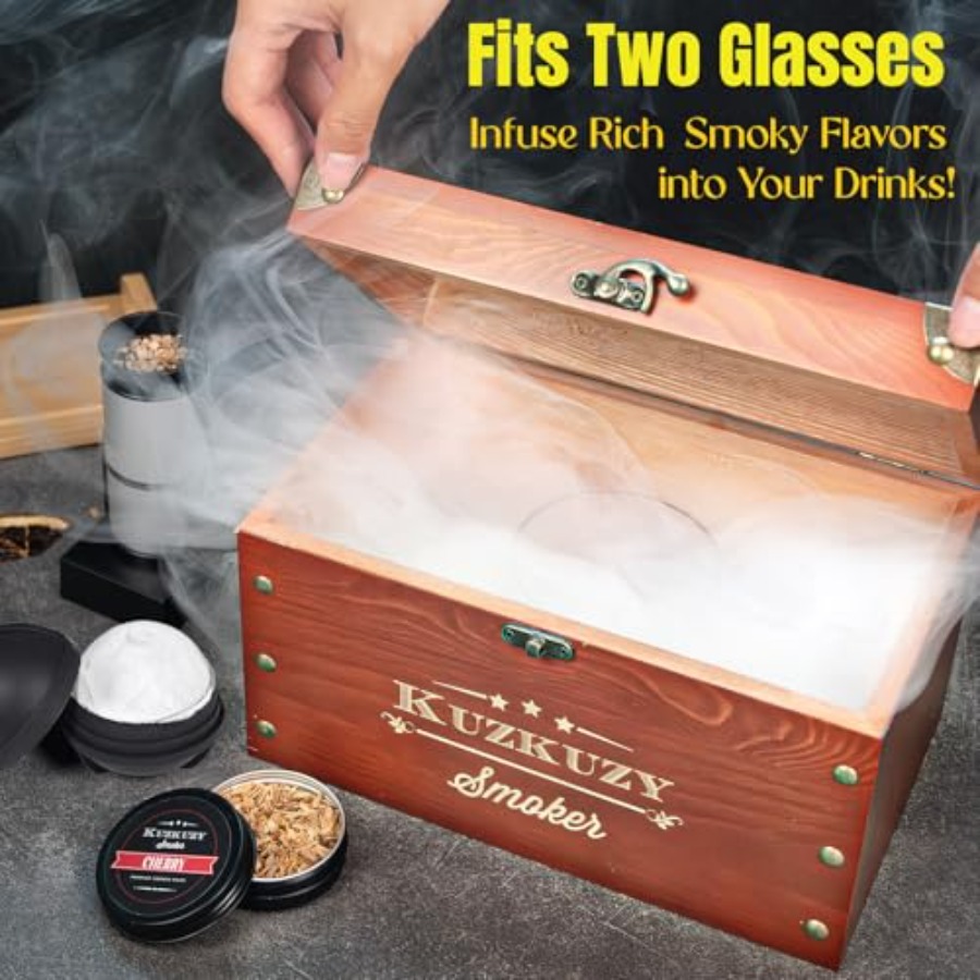 Cocktail Smoker Kit - Whiskey  - Smoker Box Wood Chip avaliação e preço