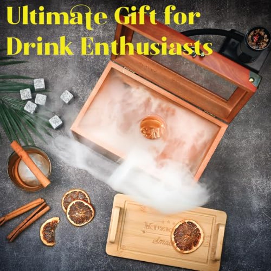 Cocktail Smoker Kit - Whiskey  - Smoker Box Wood Chip avaliação e preço