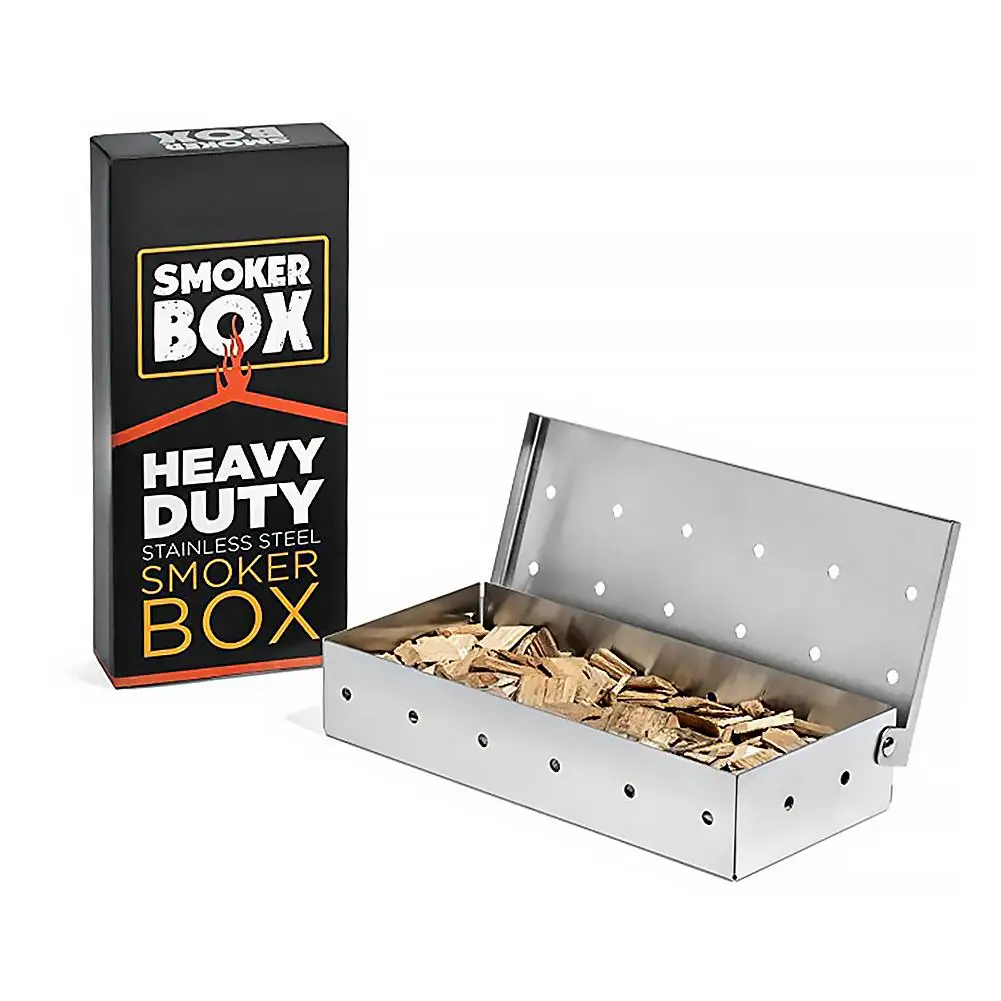 HQ Wood Chips BBQ Smoker Box f - Smoker Box Wood Chip avaliação e preço