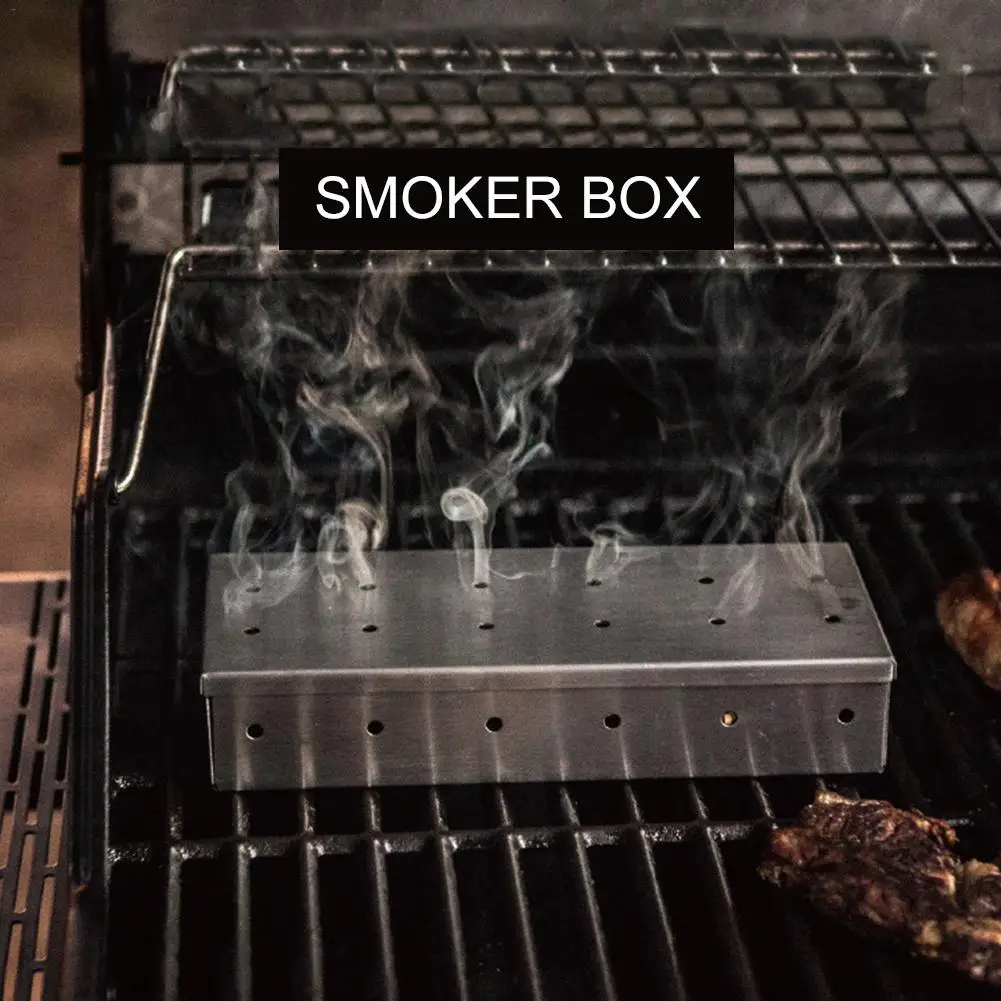 HQ Wood Chips BBQ Smoker Box f - Smoker Box Wood Chip avaliação e preço