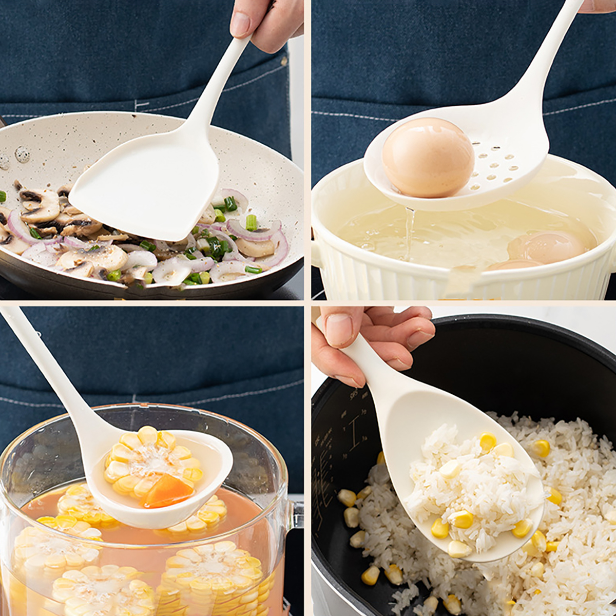 4pcs Silicone Kitchenware Uten - Home Cooking Services avaliação e preço