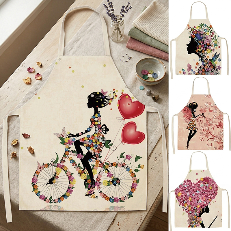Women Kitchen Apron Floral Gir - Home Cooking Services avaliação e preço