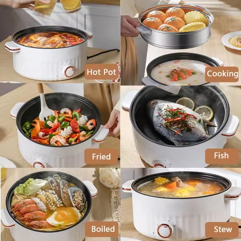 Electric Portable Multifunctio - Home Cooking Cookbook avaliação e preço