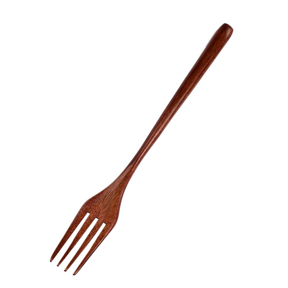 Natural Wooden Spoon Fork Dinn - Home Cooking Cookbook avaliação e preço