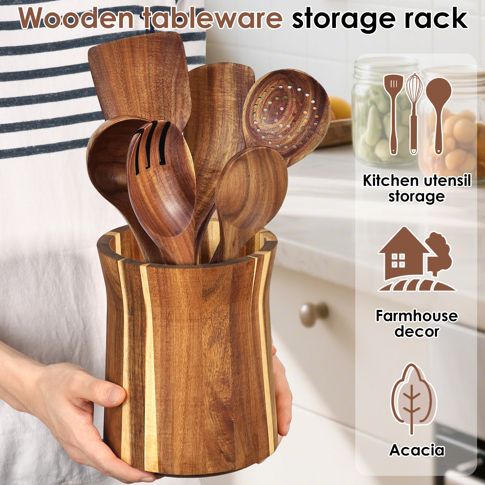 360° Rotating Utensil Holder W - Home Cooking Services avaliação e preço