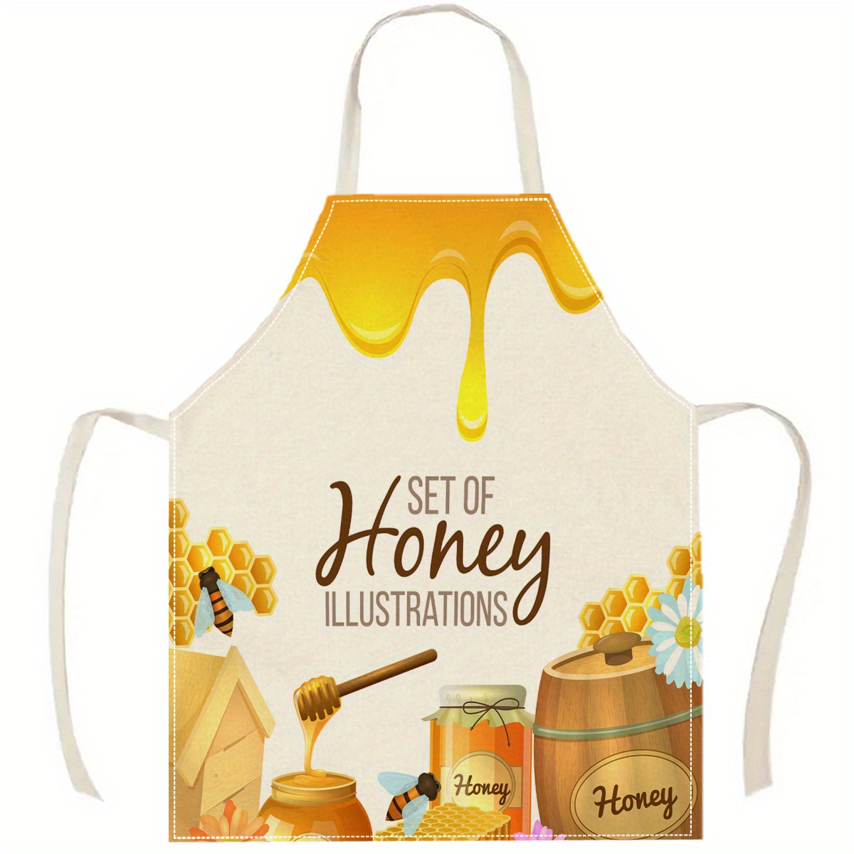 1pc Honey Bee Apron Sweet Kitc - Home Cooking Ideas avaliação e preço