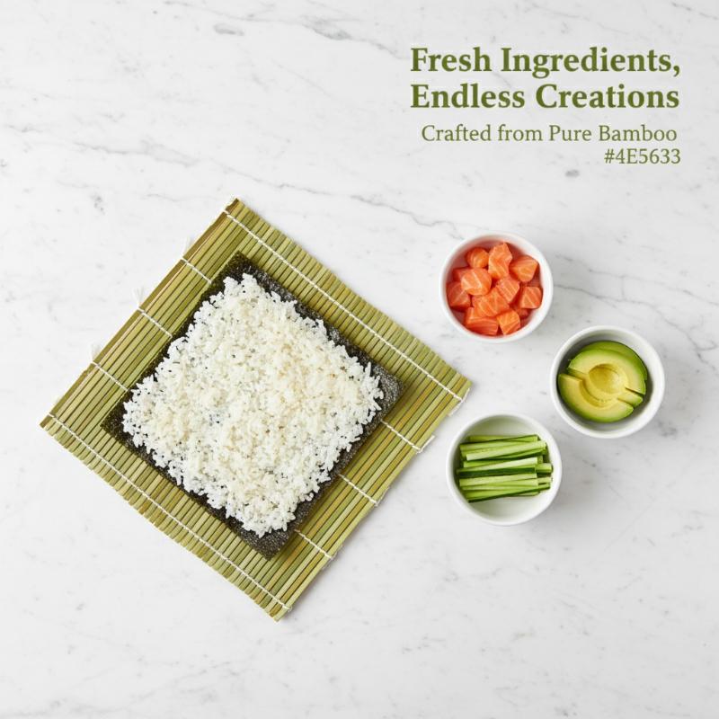 DIY Bamboo Sushi Maker Rolling - Sushi Mat Bamboo avaliação e preço