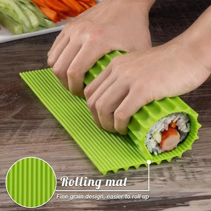 Reusable Silicone Sushi Roller - Sushi Mat Bamboo avaliação e preço