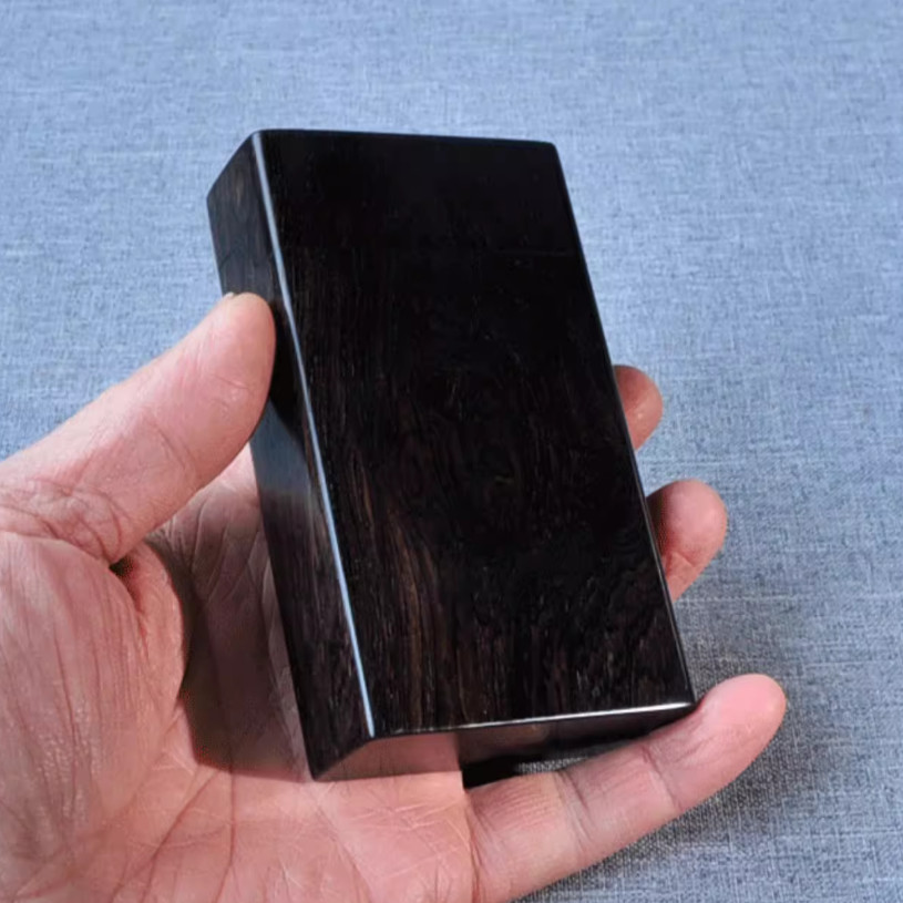 Ebony Flip Cigarette Case Port - Smoker Box Wood Chip avaliação e preço