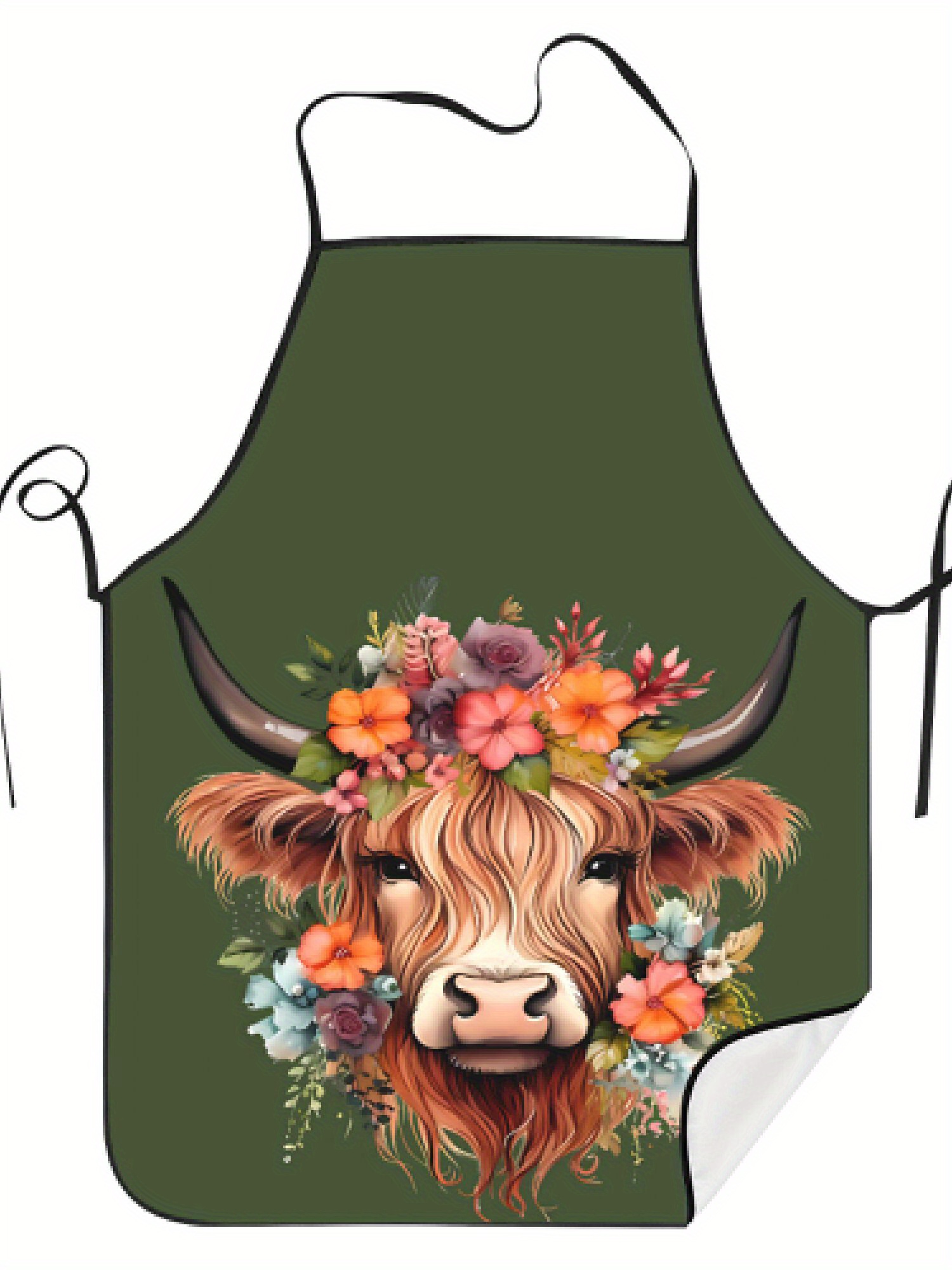 1 Piece of Fun Highland Cow Fl - Home Cooking Ideas avaliação e preço