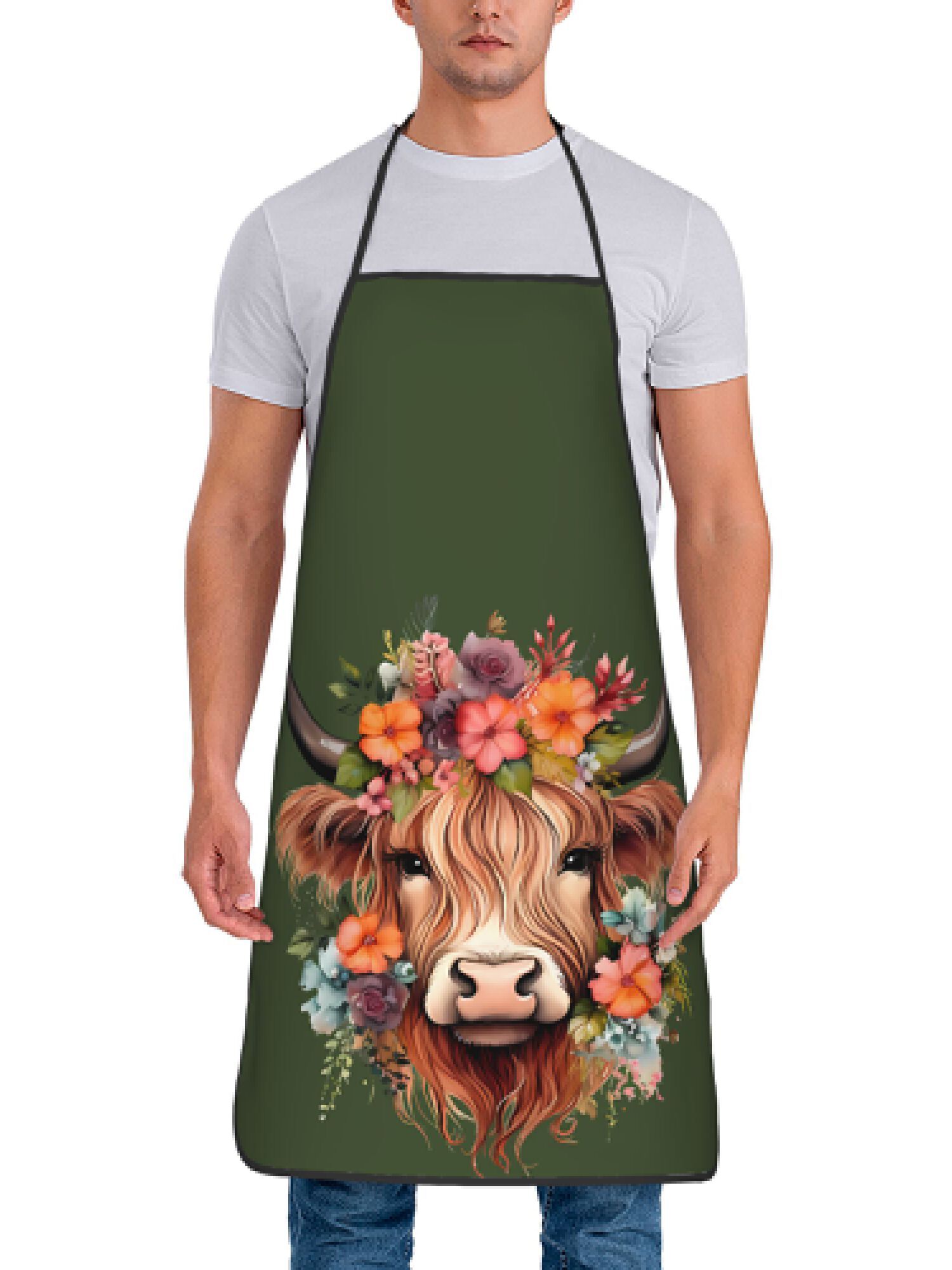 1 Piece of Fun Highland Cow Fl - Home Cooking Ideas avaliação e preço