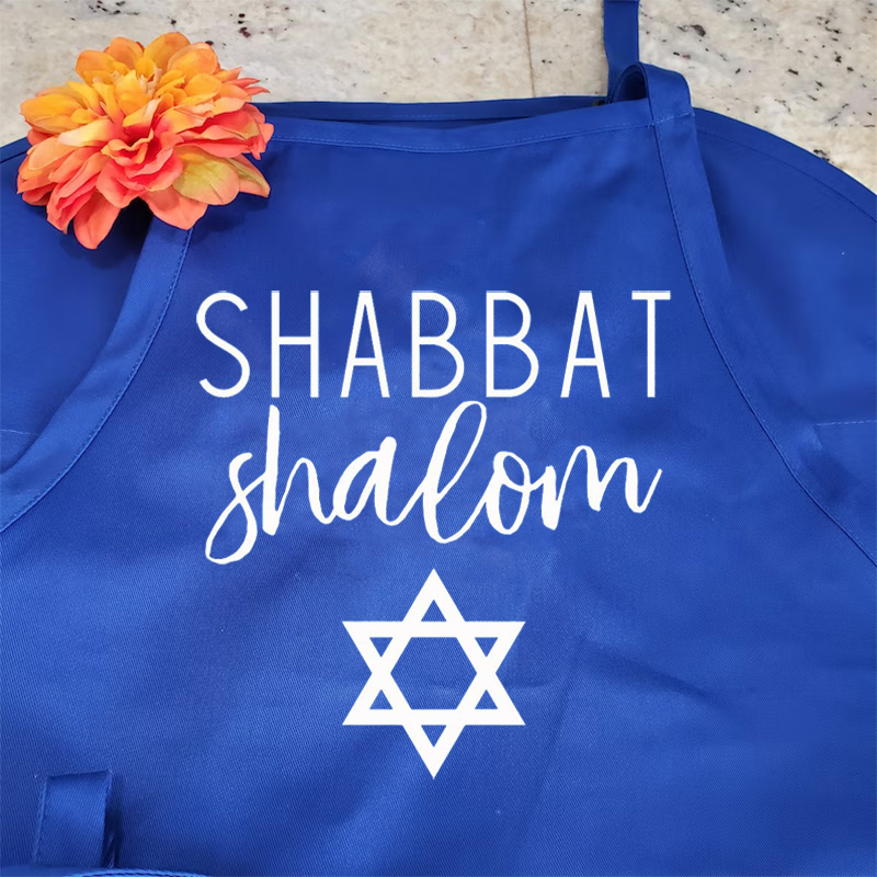 Shabbat Shalom Kitchen apron J - Mom'S Home Cooking avaliação e preço