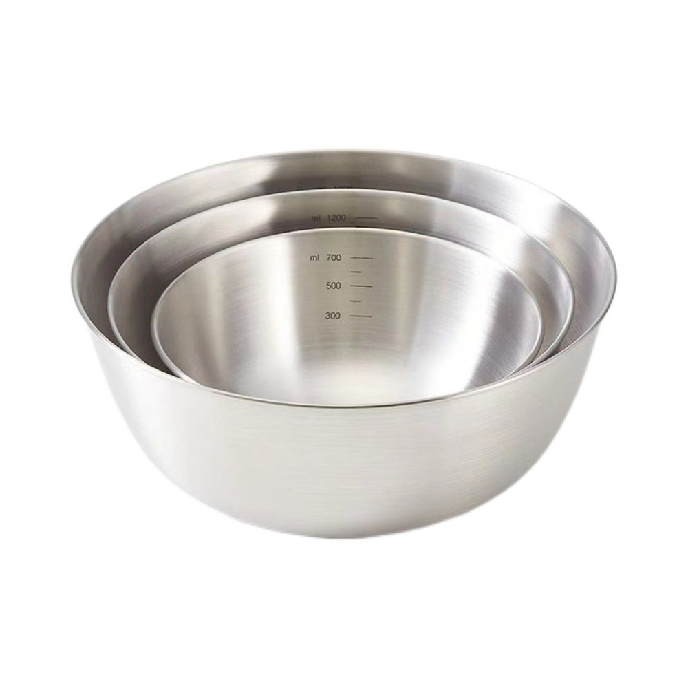 3pcs Stainless Steel Bowl Set  - Home Cooking Cookbook avaliação e preço
