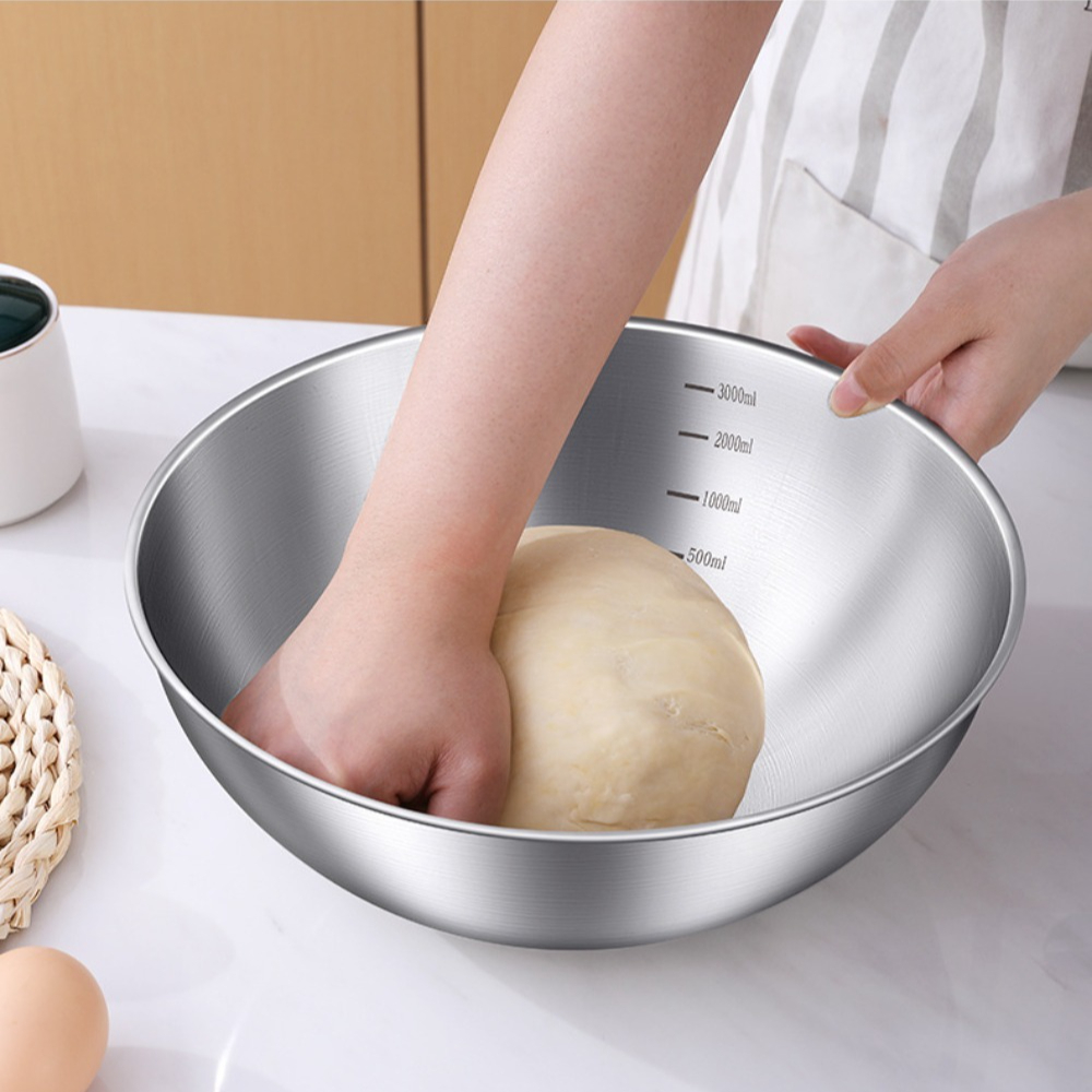 3pcs Stainless Steel Bowl Set  - Home Cooking Cookbook avaliação e preço