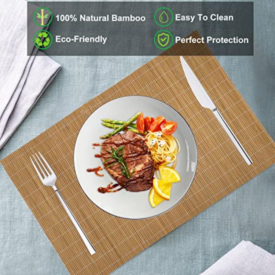 Set of 24 Bamboo Placemats 17. - Sushi Mat Bamboo avaliação e preço