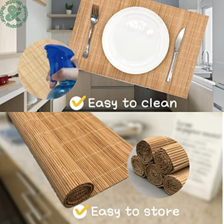 Set of 24 Bamboo Placemats 17. - Sushi Mat Bamboo avaliação e preço