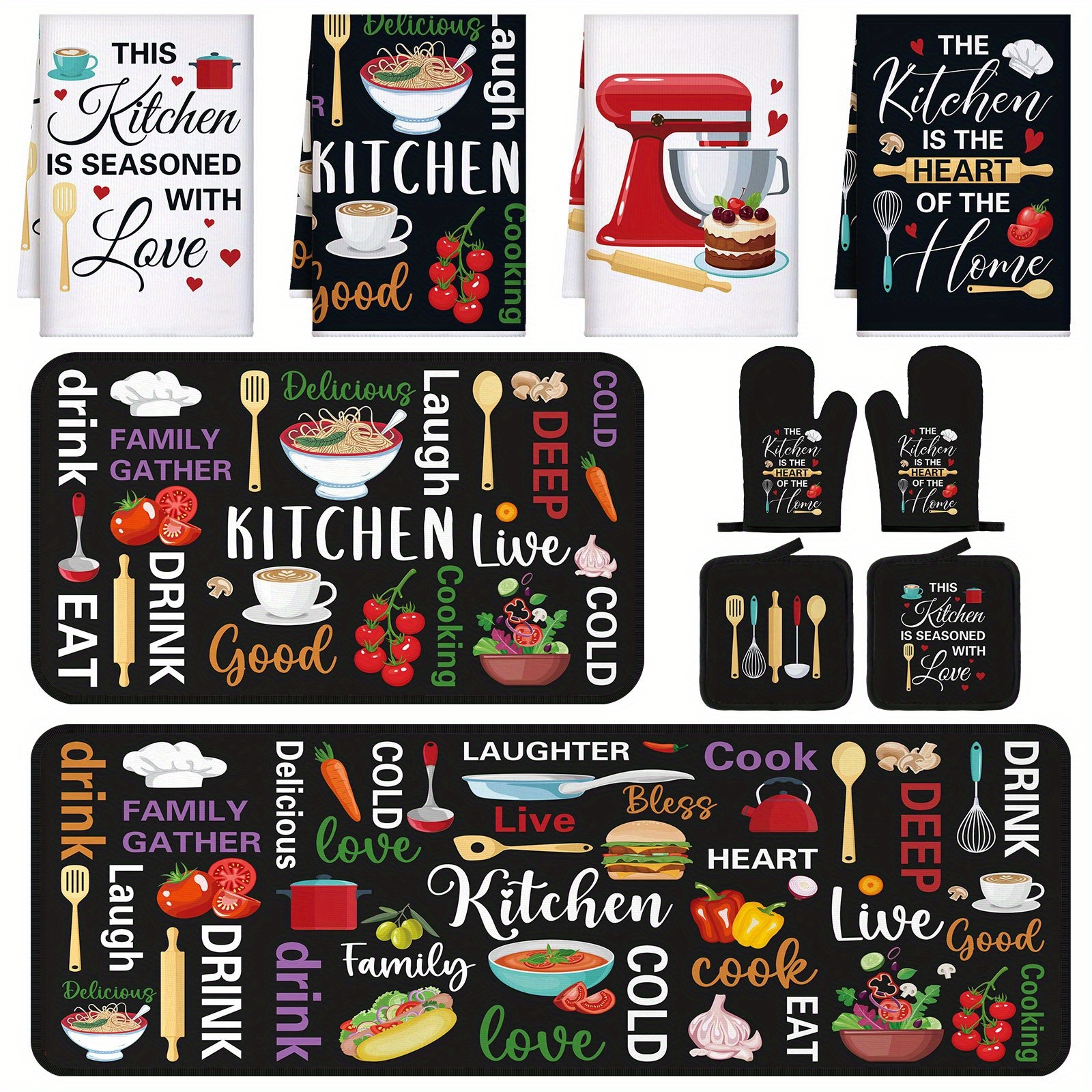 10pcs Farmhouse Home Kitchen D - Mom'S Home Cooking avaliação e preço