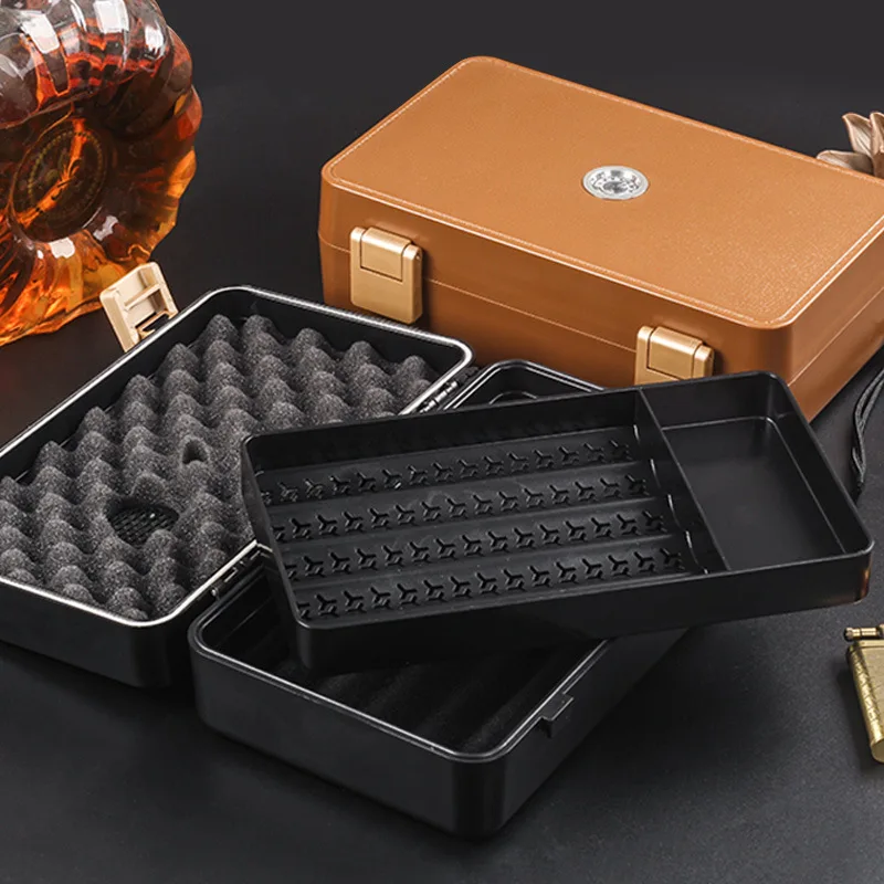 10pcs ABS Humidor Cigar Box Tr - Smoker Box Wood Chip avaliação e preço