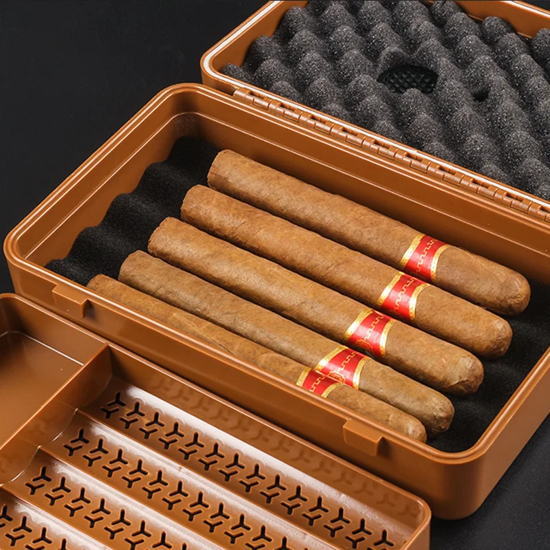 10pcs ABS Humidor Cigar Box Tr - Smoker Box Wood Chip avaliação e preço