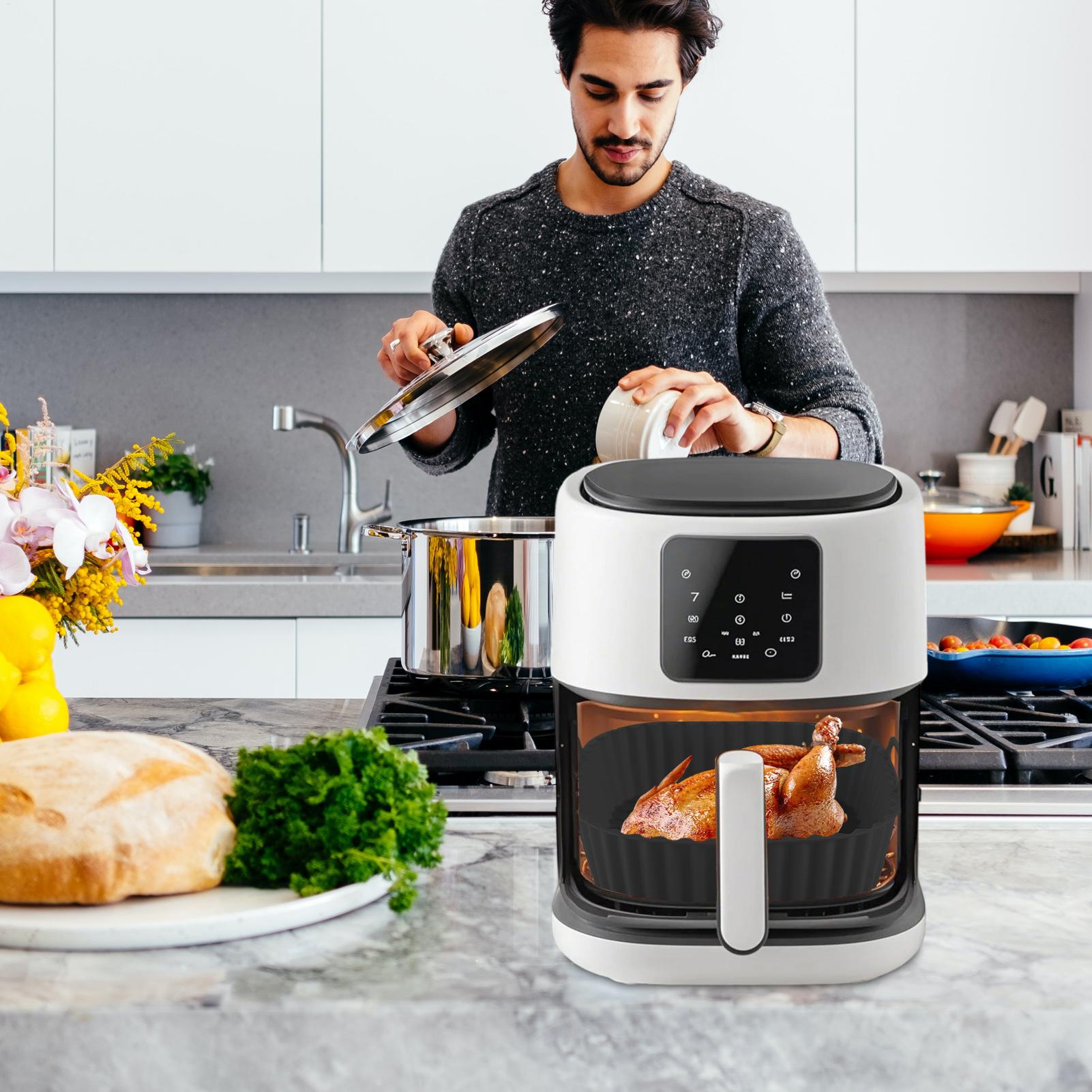 Reusable Air Fryer Liners Squa - Home Cooking Cookbook avaliação e preço
