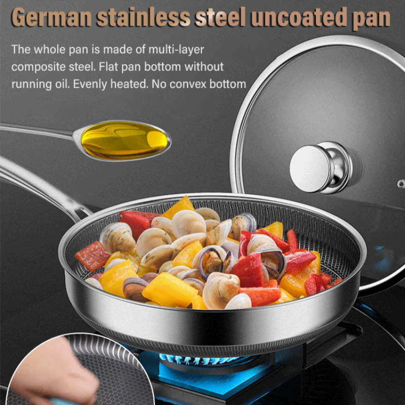 Stainless Steel Non Stick Fryi - Home Cooking Cookbook avaliação e preço