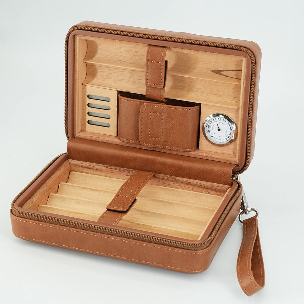 Cigar Box Zipper Pack 6-pack C - Smoker Box Wood Chip avaliação e preço