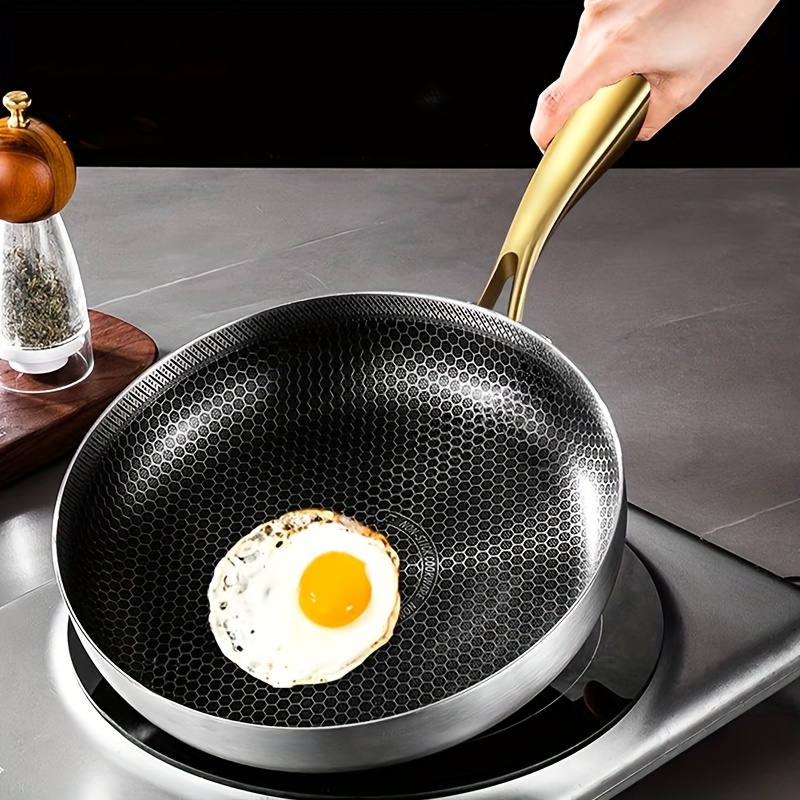 316 Stainless Steel Frying Pan - Home Cooking Cookbook avaliação e preço