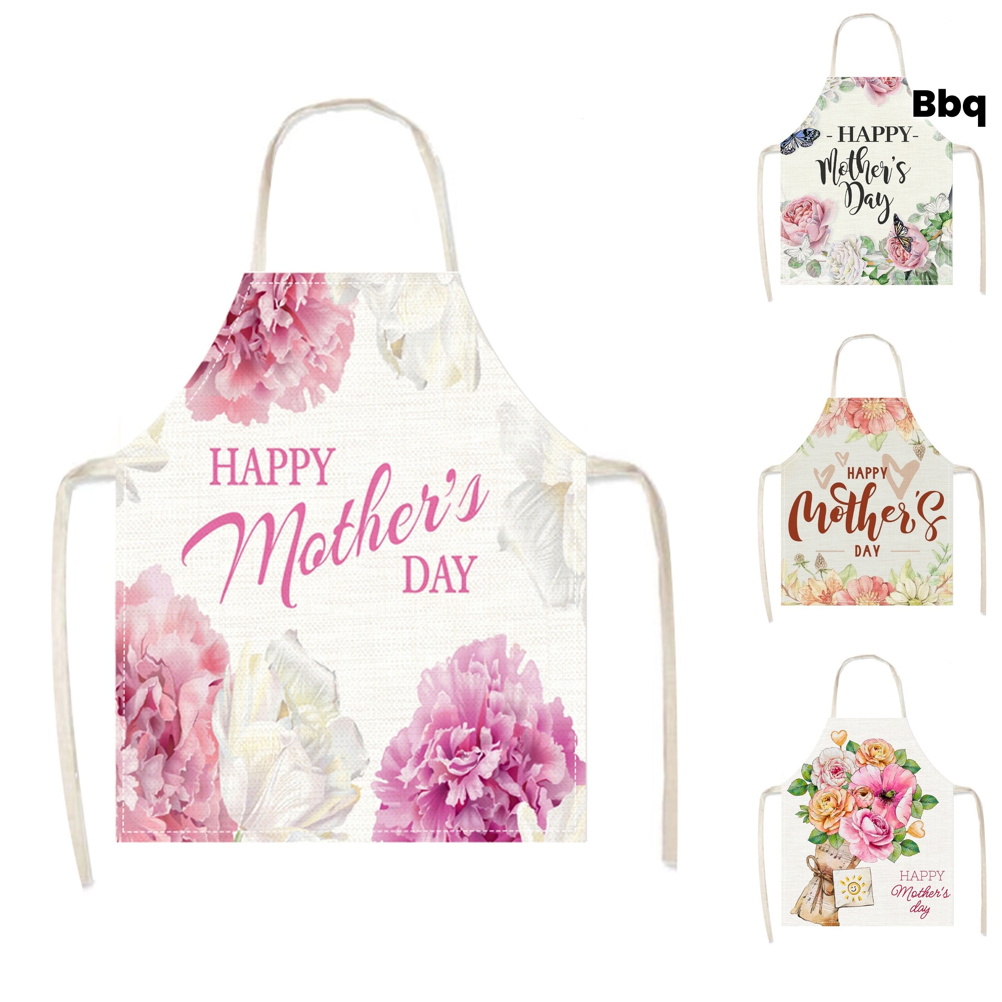 Linen Apron Happy Mothers Day  - Mom'S Home Cooking avaliação e preço