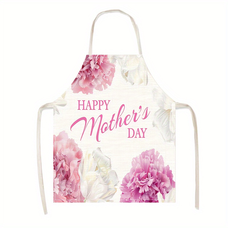 Linen Apron Happy Mothers Day  - Mom'S Home Cooking avaliação e preço
