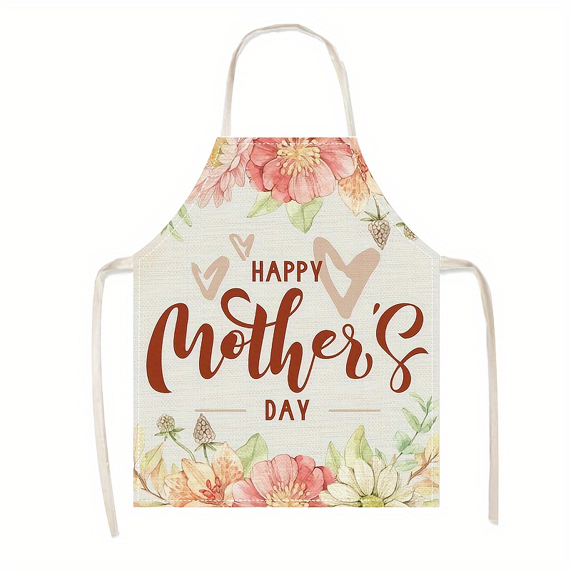 Linen Apron Happy Mothers Day  - Mom'S Home Cooking avaliação e preço